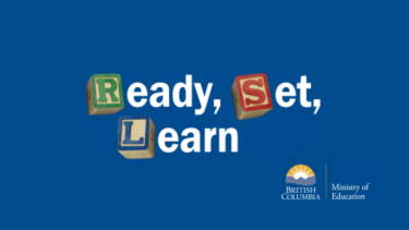 Ready, Set, Learn Text that says Ready, Set, Learn with letter blocks for the R, S and L.