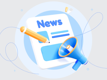 Paper with News written on it and picture of pencil and megaphone